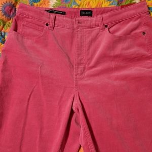 Pink, corduroy pants